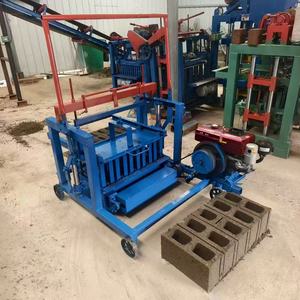 Mesin Pembuat Bata Blok Diesel Mesin Pembuat Bata Beton Interlocking Mesin Pembuat Paving Lengkap Pembuat Bata - Product Image 1