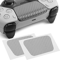 Autocollants pour manette PS5, autocollants multi-textures de couleur unie pour la manette tactile PlayStation PS5, protecteur de manette de jeu (2 pièces)