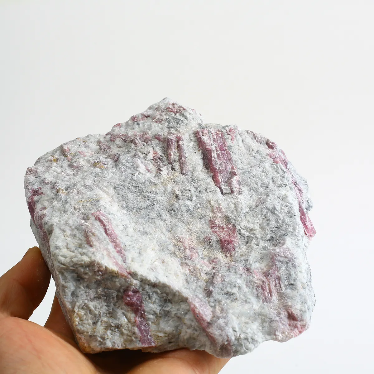 Rocce naturali e esemplari di cristallo tormalina rosa tormalina grezza pietra curativa grezza