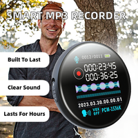 Enregistreur MP3 intelligent haute définition en alliage de zinc de 1,69 pouce, WAV 8 Go, réduction du bruit, activation vocale ultra-longue, USB