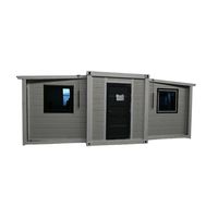 Casa Contenedor Plegable de Bajo Costo, Casa Móvil Expandible, Casa Plegable de Lujo de Doble Ala