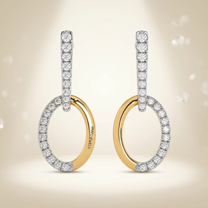 Boucles d'oreilles pendantes tendance minimalistes en diamant de laboratoire pour femme, or 10K/14K/18K, argent 925/935 plaqué rhodium, cadeau de mariage - Product Image 5