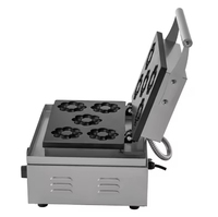 Machine à gaufres en forme de fleur, équipement de boulangerie pour snacks, machine à gaufres électrique, cinq grilles, four à gaufres en forme de fleur de prunier