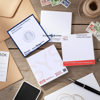 Bloc-notes autocollants personnalisables avec impression de logo, bloc-notes adhésifs avec logo personnalisé