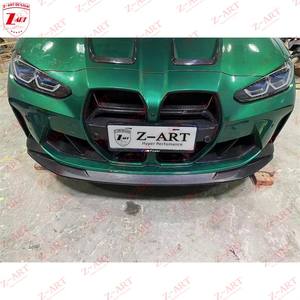 Z-ART 2021+ Lèvre avant en fibre de carbone sèche pour BMW M3 <span class=keywords><strong>M4</strong></span> Pré-imprégné en fibre de carbone Lèvre avant pour M3 <span class=keywords><strong>M4</strong></span> G80 G82 G83 Kit de spoiler de lèvre - Product Image 4