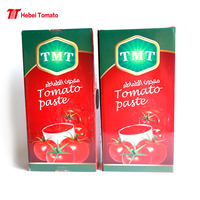 Boîte d'emballage multicouche aseptique en forme de brique pour pâte de tomate, vente en gros directe d'usine, pureté à 100 %