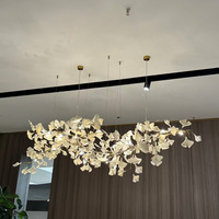 Lampes suspendues de designer nordique, éclairage personnalisé pour salon de villa, luminaires suspendus, hôtel, grand lustre doré pour plafond haut