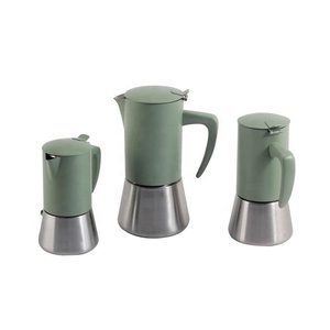 Hot selling custom 2/4/6/10 <b>cup</b> Stainless Steel <b>espresso</b> coffee maker moka pot - Product Image 1