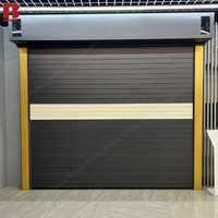 Porte à enroulement en aluminium de luxe sur mesure Bolang, haute étanchéité, coupe-vent, isolée thermiquement, connectée Wi-Fi, contrôle par application, pour villa