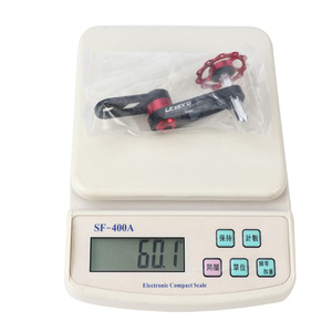 Guía de cadena para bicicleta plegable Litpro, soporte de cadena ajustable de 7 velocidades de aleación de aluminio negro y rojo para cadena de transmisión - Product Image 3