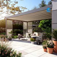 Pergola motorisée à toit rétractable en aluminium Sweet Home 16x12 pieds - Imperméable et écologique - Bâtiments de jardin extérieurs
