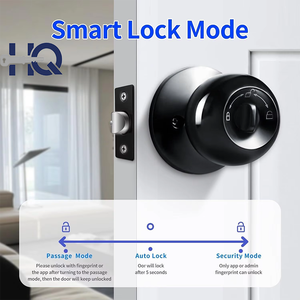 Serrure intelligente Hengqi Tuya App avec empreinte digitale, WiFi et cloud pour porte en acier ou en laiton - <span class=keywords><strong>Solution</strong></span> de sécurité pour la maison intelligente - Product Image 2