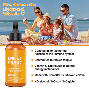 En stock – <span class=keywords><strong>Vitamine</strong></span> <span class=keywords><strong>C</strong></span> <span class=keywords><strong>liposomale</strong></span> premium 2000 mg en gouttes liquides – Soutien du système immunitaire – Haute biodisponibilité – 2 fl oz - Product Image 2