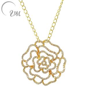 UM Jewelry ขายส่ง จี้เงินแท้ 925 ประดับเพชรซิคอน ชุบทอง สร้อยคอสำหรับทุกเพศ/ผู้ชาย/ผู้หญิง ของขวัญสำหรับงานหมั้นและงานแต่งงาน - Product Image 1