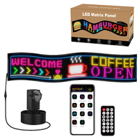 Panneau d'affichage LED flexible avec application USB, autocollant intelligent flexible, écran LED pour vitre arrière de véhicule, accessoires de voiture DIY