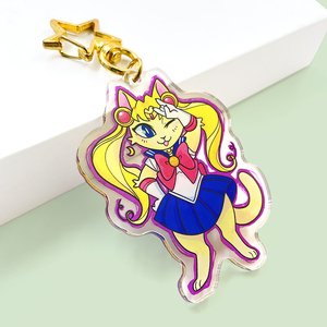 Custom <strong>Printed</strong> Acrylic Charms <strong>Key</strong> Chain Anime Cartoon Acrylic Keyring Transparent Epoxy Clear Acrylic Keychain Custom - Product Image 2
