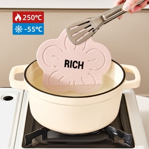 Alfombrilla Aislante de Calor Antideslizante para Ollas y Tazas, Mantel Individual para Mesa de Cocina, Juego de Alfombrillas con Forma de Flor para Decoración del Hogar - Product Image 3