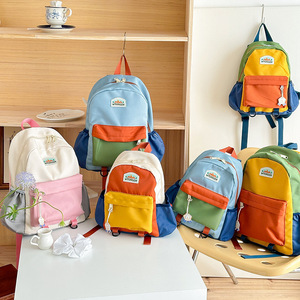 Nuovo Zaino per Bambini Bicolore, Carino Zaino Scolastico per <span class=keywords><strong>Asilo</strong></span> Nido, per Ragazzi e Ragazze, Zaino da Viaggio Casual Leggero e Impermeabile - Product Image 4