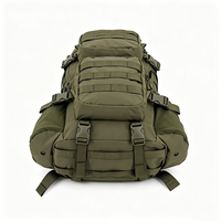 Sac à dos tactique imperméable en polyester 600D 40L antivol avec bandoulière pour l'escalade en plein air, le camping et les voyages