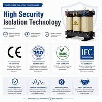 CE Sertifikalı 6kV Girişli Üç Fazlı Kuru Tip İzolasyon Trafosu, 480V Çıkışlı, Endüstriyel Güç Kaynağı için Yüksek Verimli