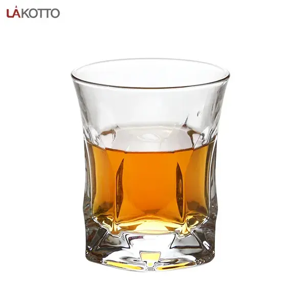 Biểu Tượng Tùy Chỉnh Bán Buôn 260Ml Cũ Fashioned Pha Lê Rõ Ràng Quảng Trường Iceberg Tumbler Cũ Fashioned Bourbon Kính Rượu Vang Cup