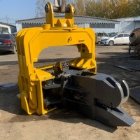 Marteau vibrant haute fréquence et haute efficacité pour excavatrice avec support moteur personnalisé pour travaux de pieutage de fondations