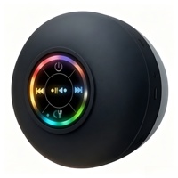 Altavoz Portátil Mini Grand Audio Box con Luz Ambiental RGB, Ventosa y Batería de 400mAh para Fiestas en Casa y Karaoke