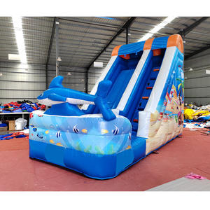 Factory Direct PVC Materials Indoor/Outdoor Jumping <b>Slide</b> Ocean-themed Inflatable Water <b>Slides</b> <b>Pool</b> <b>for</b> School Shopping Mall - Product Image 1