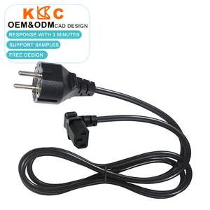 IEC C13 European <b>Power</b> Cord with CEE 7/7 Type F Plug 10A 250V Grounded H05VV-F <b>Cable</b> for <b>Monitor</b> Printer and Workstation - Product Image 1