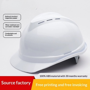 Casco de Seguridad con Ranuras ABS en Rojo/Azul/Naranja/Blanco/Amarillo, Equipo de Protección con 4 Suspensiones, Casco de Seguridad para Soldadura Eléctrica, Impermeable - Product Image 1