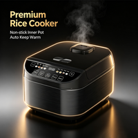 Cuisinière à riz intelligente One-Touch, 6 tasses de riz cru, avec écran couleur, cuiseur vapeur, cuisson rapide du riz, minuterie, fonction maintien au chaud automatique