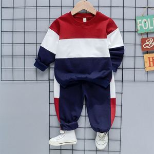 Bộ đồ thể thao bé trai mùa xuân thu chất liệu cotton, áo sweatshirt và quần 2 món, bộ đồ tập chạy bộ trẻ em - Product Image 2