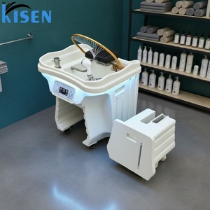 Kisen <b>Efficient</b> Portable Hair Wash Sink With Water <b>Heater</b> Storage and Removable Shampoo Sink Bowl for Salon Spa and Home Therapy - Product Image 1