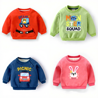 Sweat-shirt à col rond pour femmes, motif de dessin animé, manches longues, pull décontracté pour femmes, automne printemps, vente en gros