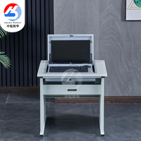 Bureau d'ordinateur moderne en métal à plateau rabattable Zoyue Bower BF-FZ063, couleur personnalisée, pour école, salle de classe, bureau, chambre, hôtel, laboratoire