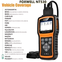 Herramienta de Diagnóstico Automotriz Universal Foxwell NT530 PLUS WIFI, Escáner OBD2 para Nissan, Porsche, Ford, BMW, Benz, Chrysler, 1 Software