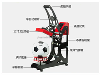 Machine de transfert de chaleur multifonction la plus vendue, personnalisable avec logo, pour stylos marqueurs, sublimation de ballons de football, volleyball, basketball