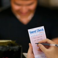 Carnets de commandes pour restaurants, personnalisés en usine, 50 feuilles, bloc-notes pour serveuses, carnet de commandes pour clients, bloc-notes pour serveurs avec reçu en bas