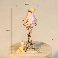 Boîte à bijoux en émail Yishangbao, ornement baignoire à bulles, style européen, rose mignon, luxe léger, cadeau pour la maison, le bureau, mariage