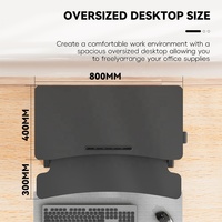 Confortable Design moderne hauteur réglable pliant ergonomique 32 pouces métal ordinateur assis debout bureau convertisseur bureau à domicile