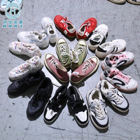 Chaussures de skate d'occasion pour femmes, direct usine, baskets en toile en gros, balles de chaussures plates d'occasion, chaussures usagées pour femmes
