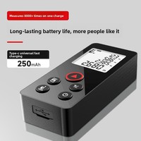 Télémètre laser avec précision de 2 mm, batterie au lithium rechargeable de 250 mAh, Bluetooth et messages vocaux pour la mesure de pièces, KL04