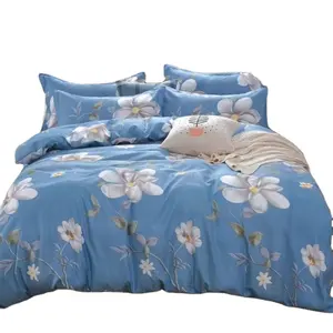 Ensembles de housse de couette en microfibre doux et confortables personnalisés populaires de vente chaude draps de lit pour enfants textiles de maison