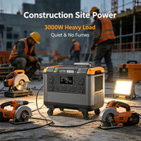 Centrale Électrique Portable 3000W Grande Capacité Multifonctionnelle, Générateur Solaire d'Urgence pour la Maison