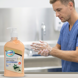 Jabón Líquido para Manos Shine View 500 ml, Jabón para Manos con Aloe Vera, Jabón para Manos con Efecto Germicida, Jabón para Manos Premium, Jabón para Manos con Aroma a Sandalo - Product Image 4