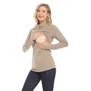 Suéter de Maternidad Nuevo para Invierno 2025, Manga Larga, Cálido, Camiseta de <span class=keywords><strong>Lactancia</strong></span>, Ropa de <span class=keywords><strong>Lactancia</strong></span>, Talla Grande para Mujeres Embarazadas - Product Image 2