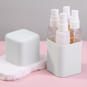 Set de Botellas de Viaje de 50 ml, 4 Piezas, Dispensador de Loción Cosmética en Aerosol, Portátil, a Prueba de Fugas, Set de Cuidado Facial y de la Piel para Viaje - Product Image 1