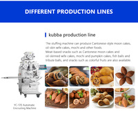 Nouvelle machine à encruster les mochi automatique 220V, prix usine Yucheng, contrôle tactile, SUS304, grande capacité, ligne industrielle haute performance