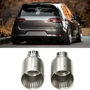 ปลายท่อไอเสีย StarNav สำหรับรถ Golf7 MK7 ขนาด 60 มม. 63 มม. ปลายท่อสแตนเลสแบบด้าน ระบบปลายท่อไอเสียรถยนต์ ปลายท่อไอเสียอเนกประสงค์ - Product Image 3