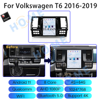 Tesla Style Android 11 Qualcomm Apple CarPlay GPS Navigation IPS Écran Vidéo Lecteur Multimédia Pour Volkswagen T5 T6 2016-2019